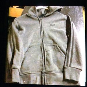 MOVING SALE❤️ NO HAGGLING RANGE LITTLE BOY M(10/12) GREY ZIP UP HOODIE.